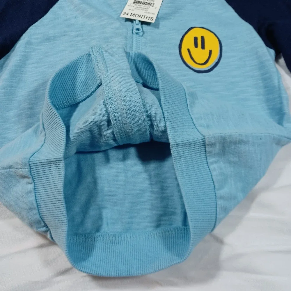 First‎ Impressions Baby Boys Smile Full-Zip Jacket Blue On Blue Size24 months